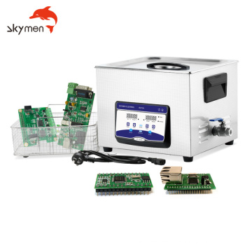 Skymen Benchtop 15L High Power Transducer Digital Ultrasonic Cleaner Industrial 15l Cleaning Machine with Heater